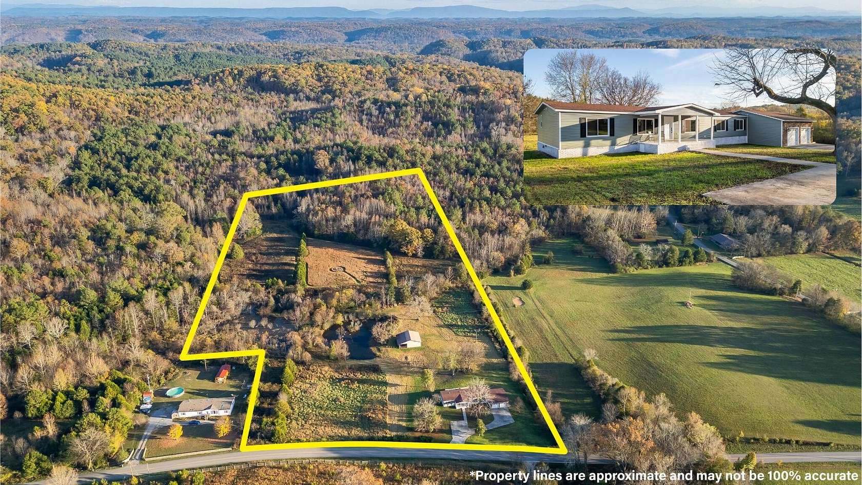 16.43 Acres of Land with Home for Sale in Athens, Tennessee