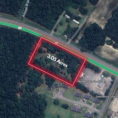 3 Acres of Commercial Land for Sale in Conway, South Carolina