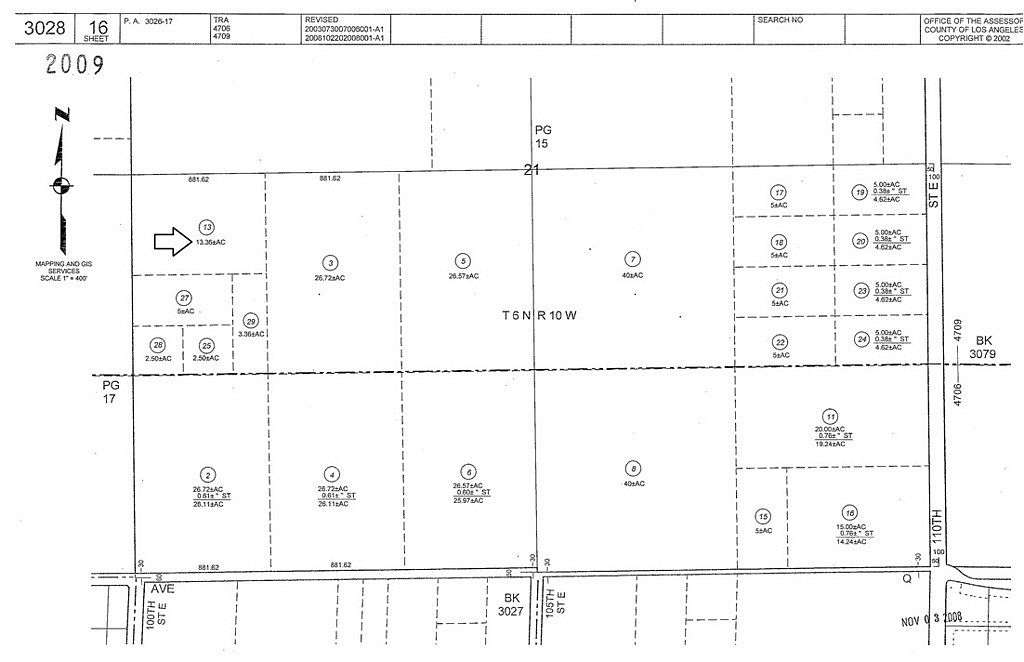 13.597 Acres of Land for Sale in Palmdale, California