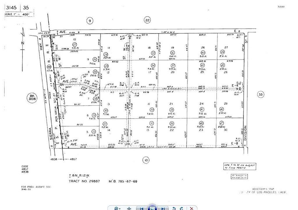 10.119 Acres of Land for Sale in Lancaster, California