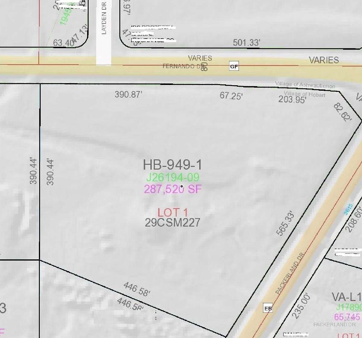 6.6 Acres of Commercial Land for Sale in Hobart, Wisconsin