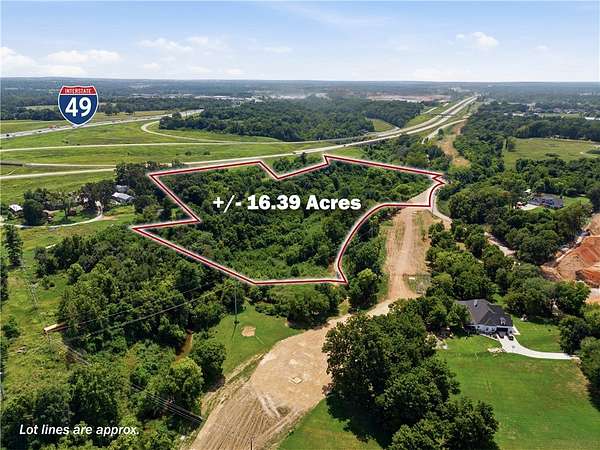 16.4 Acres of Land for Sale in Lowell, Arkansas
