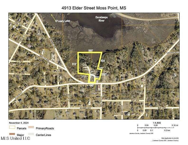 6.29 Acres of Land for Sale in Moss Point, Mississippi