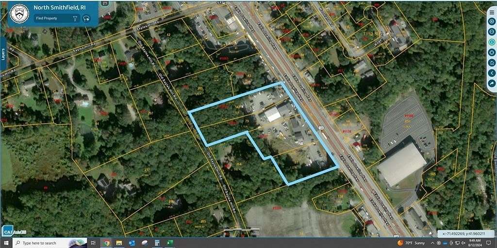 5.25 Acres of Mixed-Use Land for Sale in North Smithfield, Rhode Island