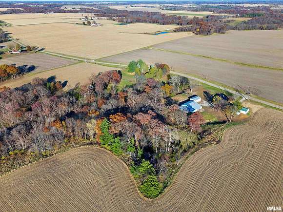 8.9 Acres of Residential Land with Home for Sale in Glasford, Illinois