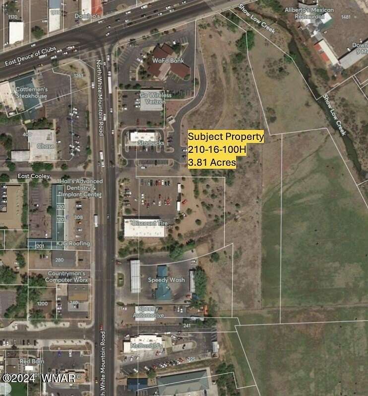 3.8 Acres of Commercial Land for Sale in Show Low, Arizona