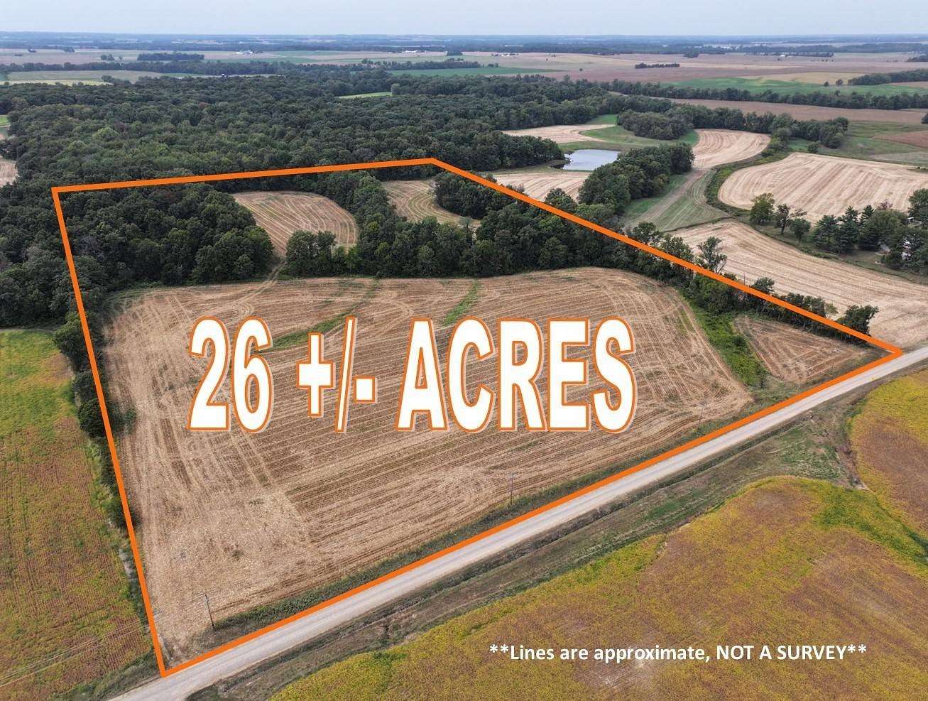 26 Acres of Land for Auction in Mount Carmel, Illinois