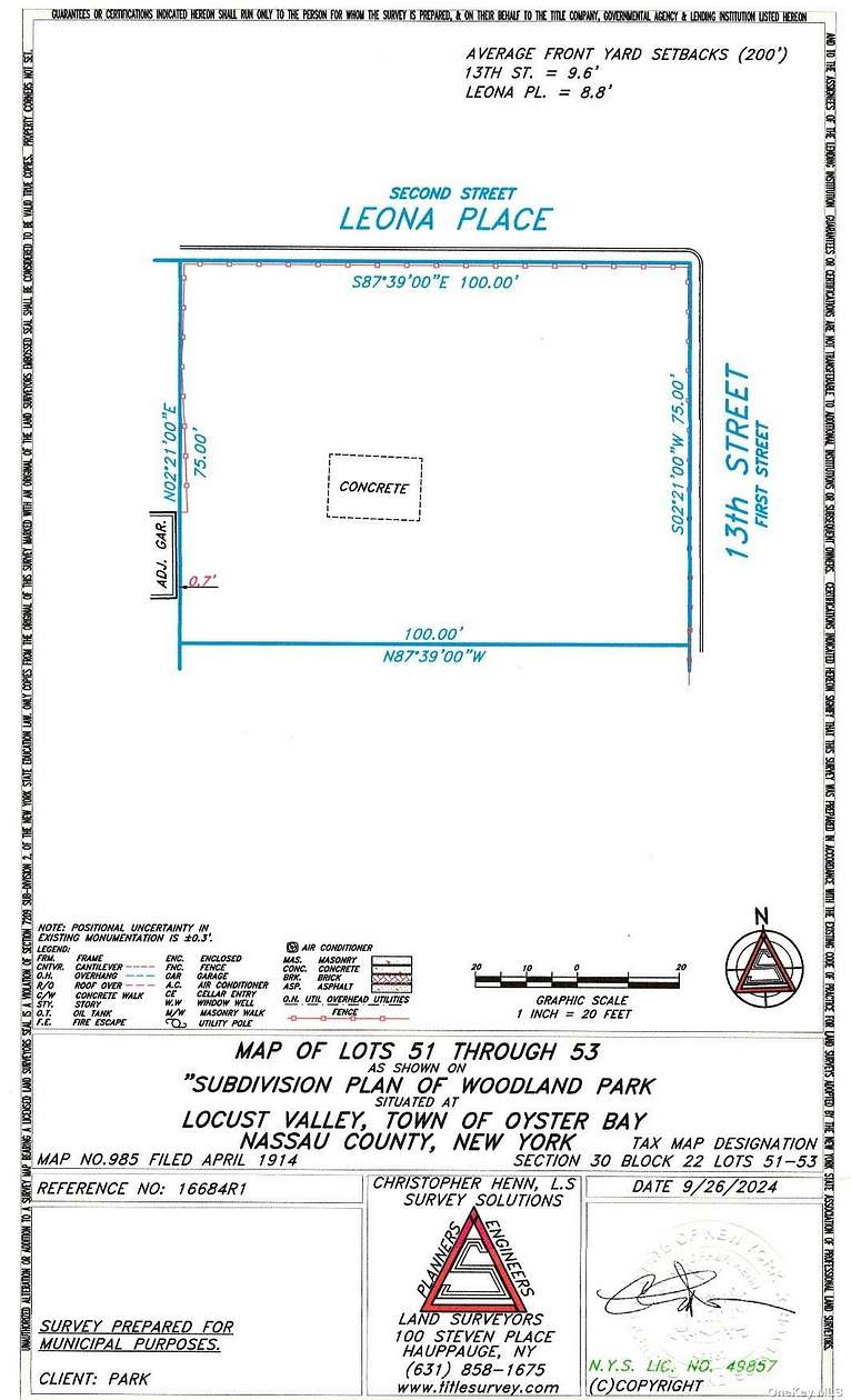 0.17 Acres of Residential Land for Sale in Locust Valley, New York