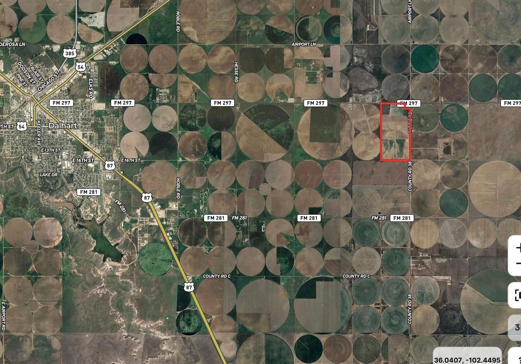 310 Acres of Agricultural Land for Sale in Dalhart, Texas