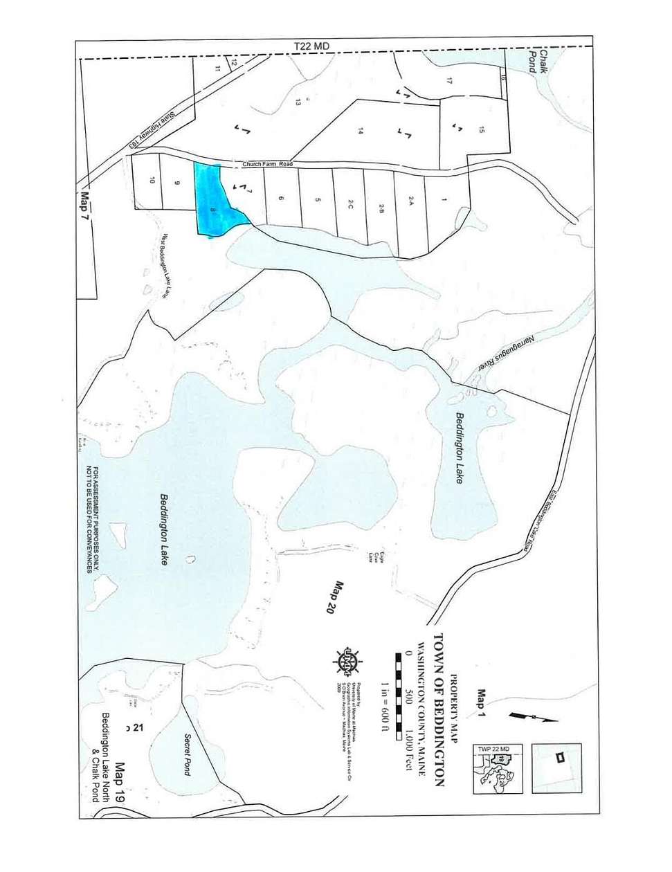 7.8 Acres of Residential Land for Sale in Beddington, Maine