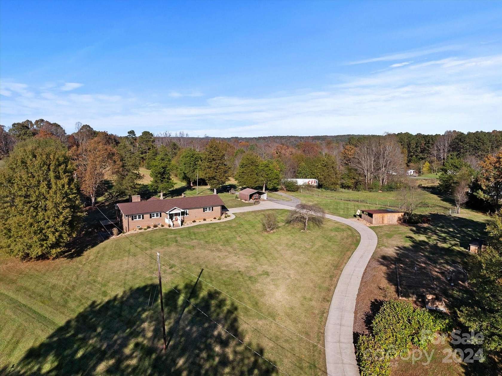 14.27 Acres of Land with Home for Sale in Claremont, North Carolina