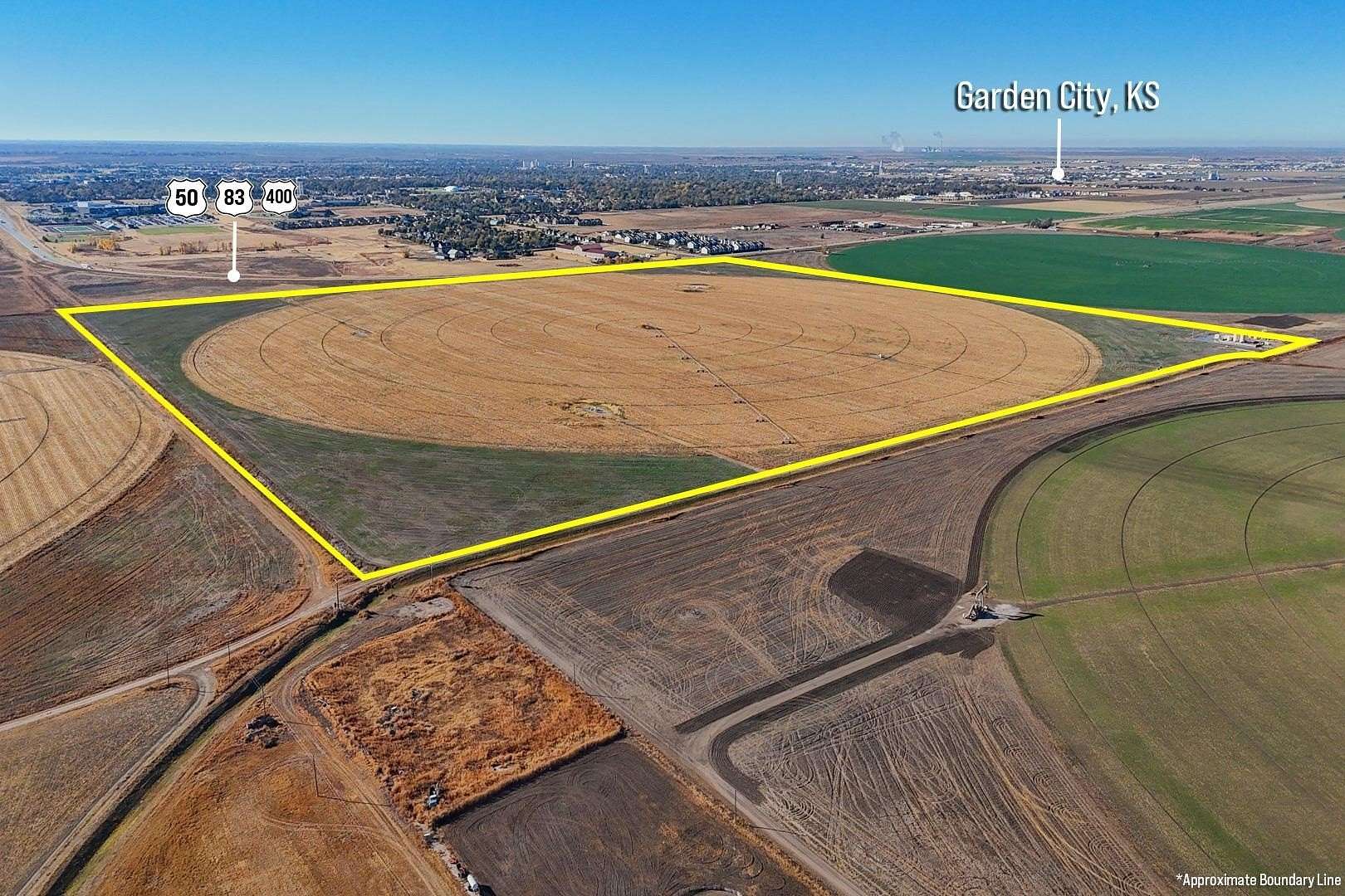 155.25 Acres of Agricultural Land for Auction in Garden City, Kansas