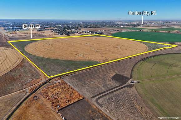 155.25 Acres of Agricultural Land for Auction in Garden City, Kansas