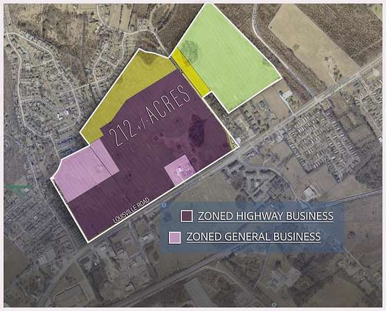 212 Acres of Mixed-Use Land for Sale in Plum Springs, Kentucky