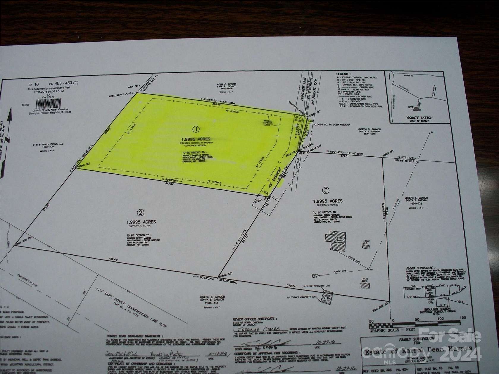 2.1 Acres of Residential Land for Sale in Lincolnton, North Carolina