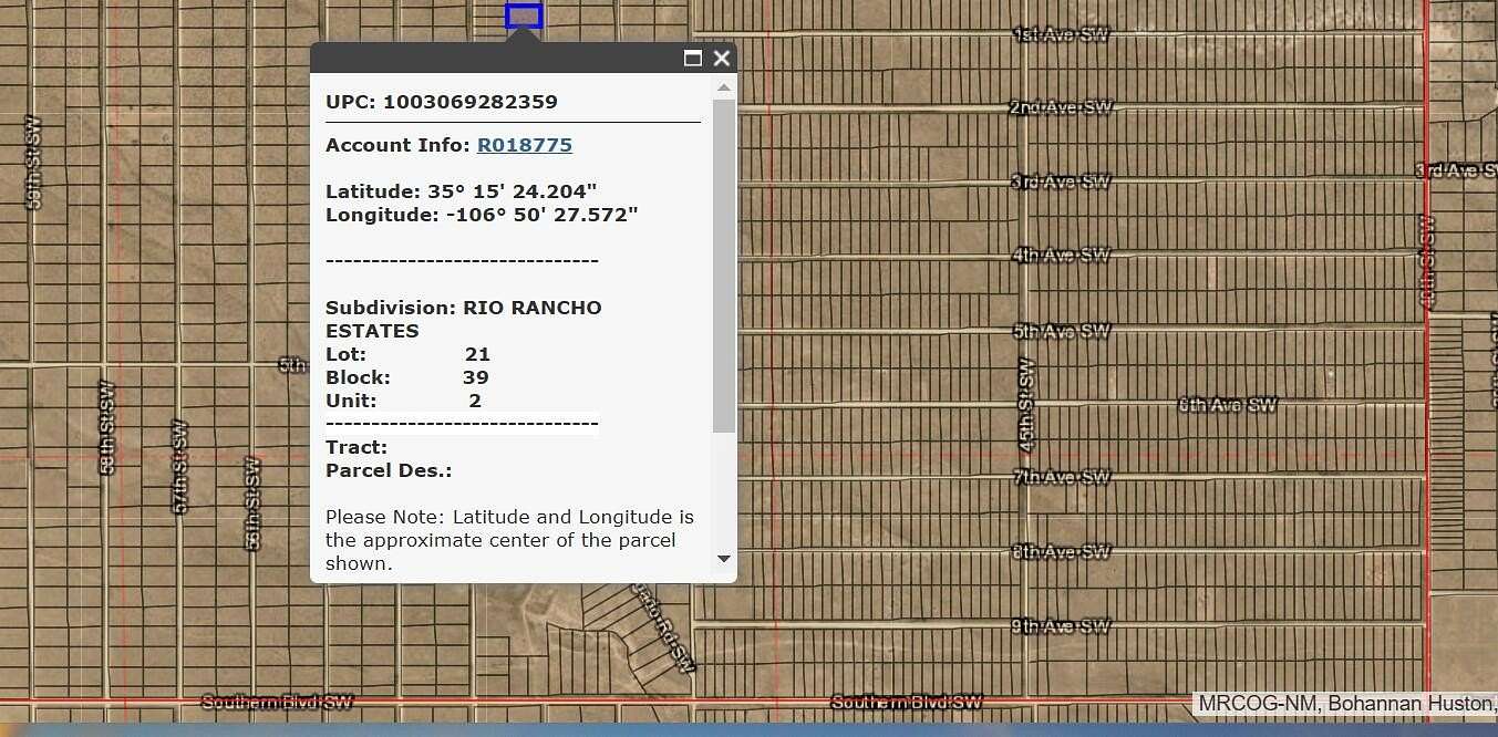 1 Acre of Land for Sale in Rio Rancho, New Mexico