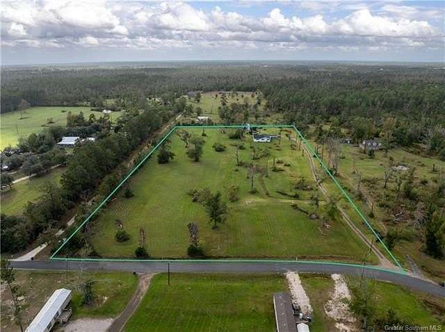 9.697 Acres of Residential Land with Home for Sale in Ragley, Louisiana