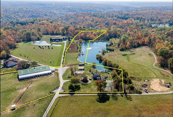 11.1 Acres of Land with Home for Sale in Stonelick Township, Ohio