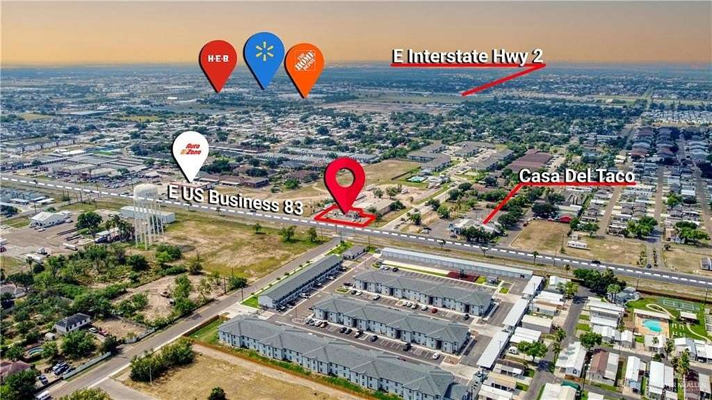 1.614 Acres of Improved Commercial Land for Lease in Mission, Texas