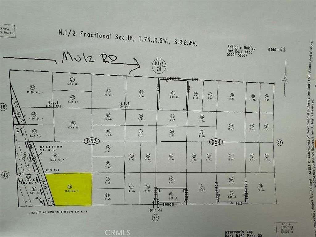 12.46 Acres of Land for Sale in Adelanto, California