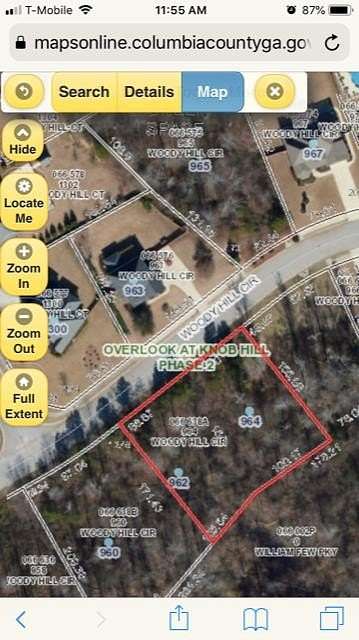 0.6 Acres of Residential Land for Sale in Evans, Georgia