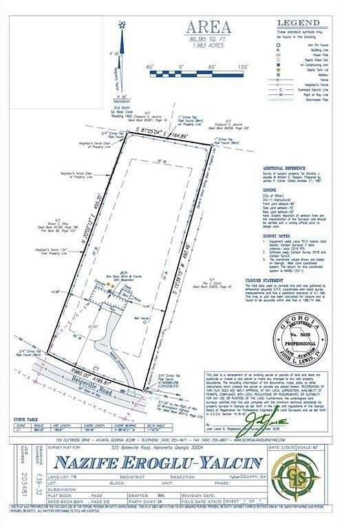 2 Acres of Residential Land for Sale in Alpharetta, Georgia