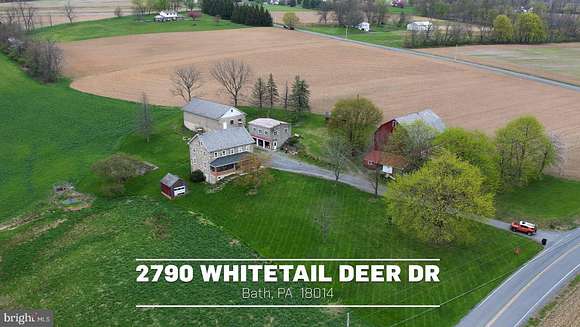 27.8 Acres of Agricultural Land with Home for Sale in Bath, Pennsylvania