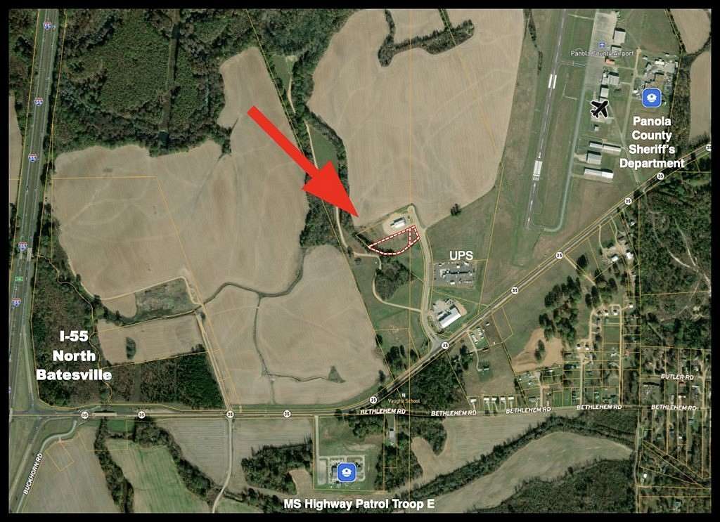 2 Acres of Improved Commercial Land for Sale in Batesville, Mississippi