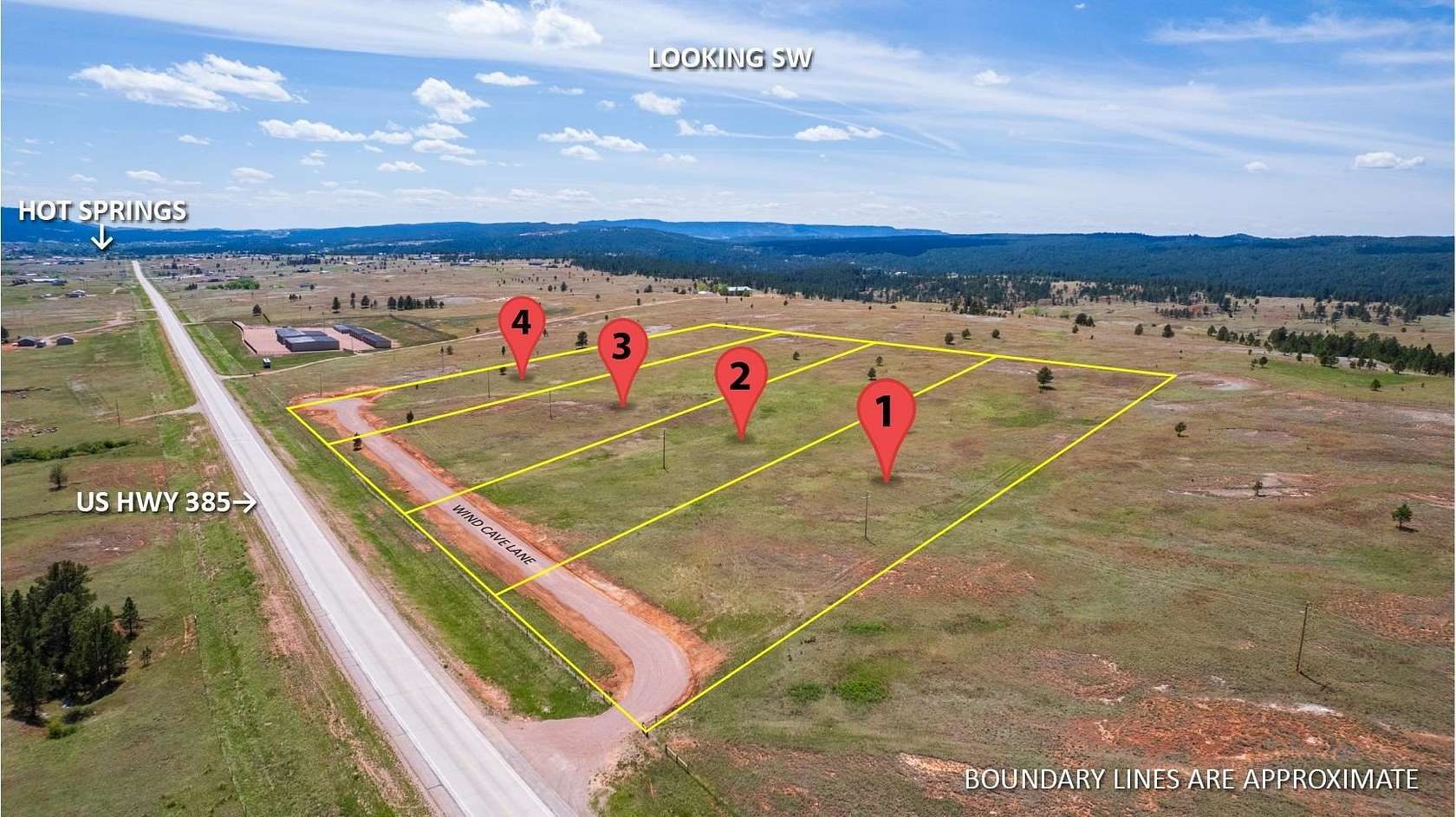 4 Acres of Residential Land for Sale in Hot Springs, South Dakota