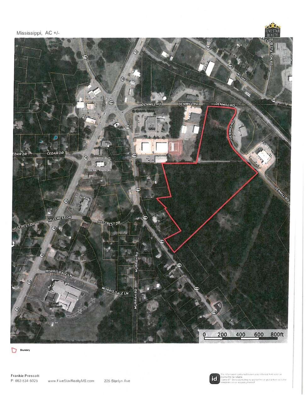 19.36 Acres of Mixed-Use Land for Sale in New Albany, Mississippi