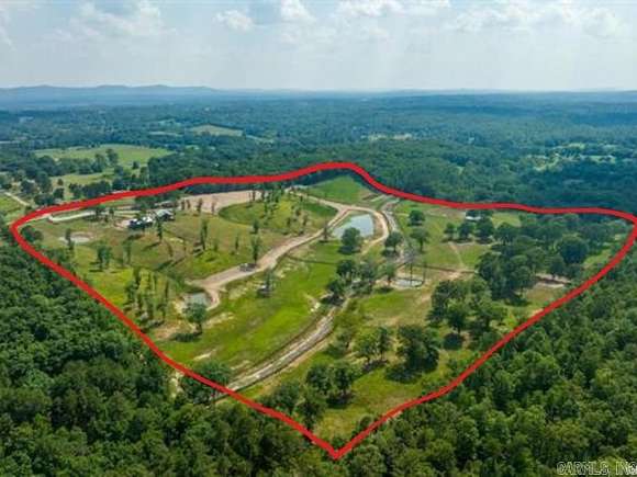 45.4 Acres of Agricultural Land with Home for Sale in Hot Springs, Arkansas