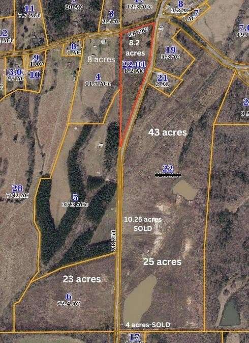 8.2 Acres of Residential Land for Sale in Oxford, Mississippi