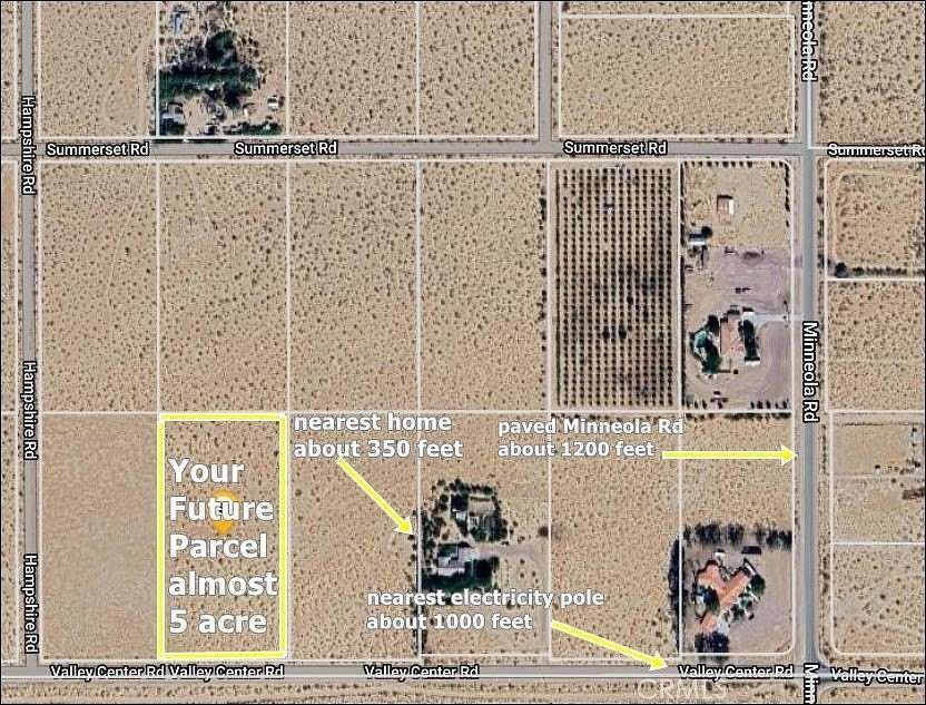 4.66 Acres of Residential Land for Sale in Newberry Springs, California