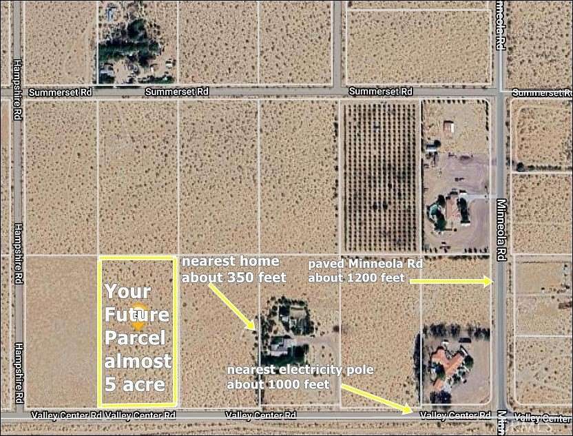 4.66 Acres of Residential Land for Sale in Newberry Springs, California