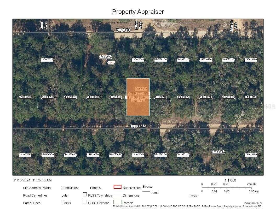 0.22 Acres of Residential Land for Sale in Interlachen, Florida