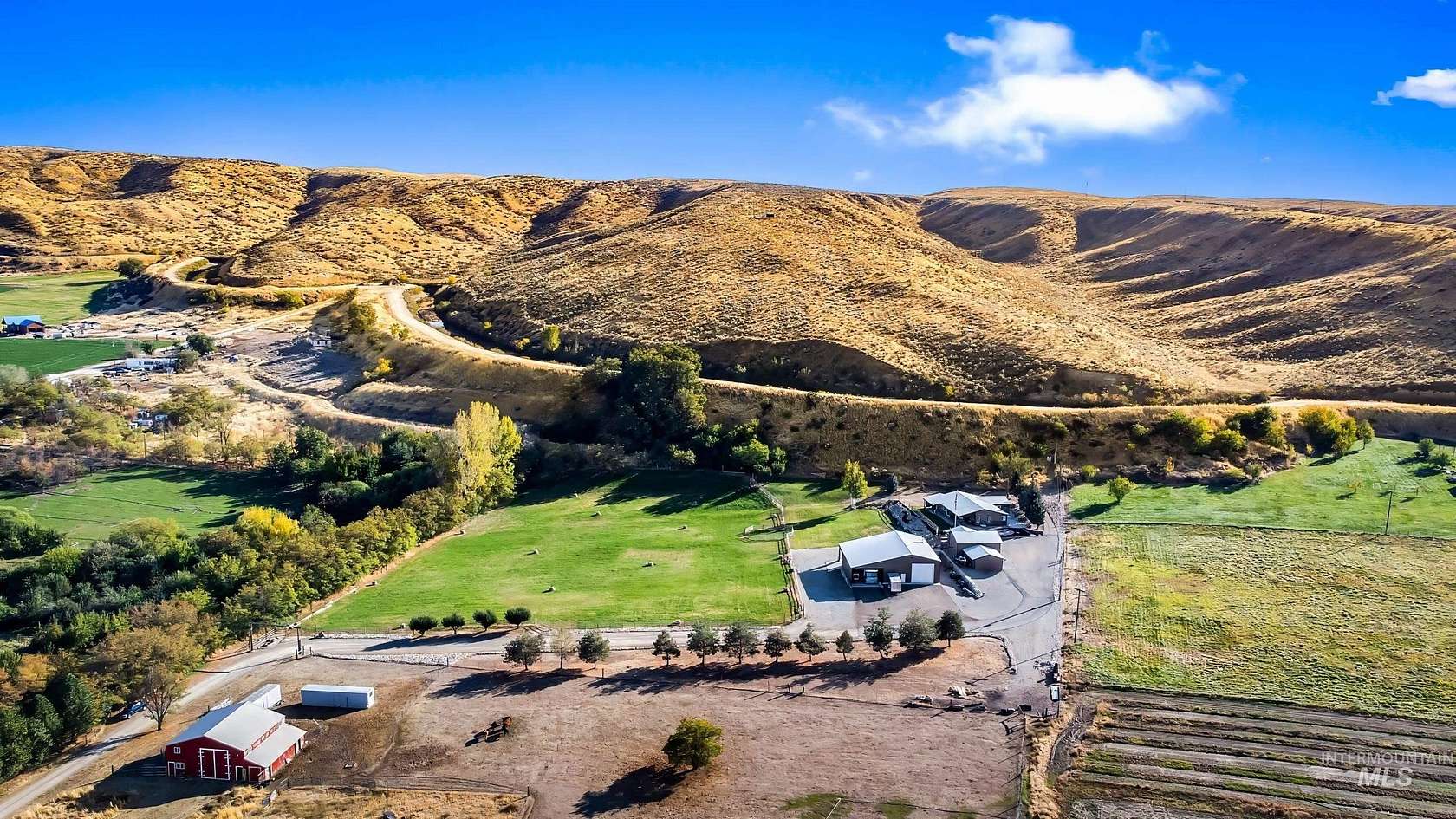 4.999 Acres of Residential Land with Home for Sale in Emmett, Idaho