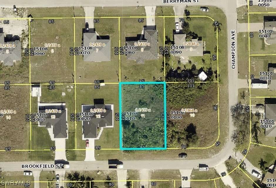 0.244 Acres of Residential Land for Sale in Lehigh Acres, Florida