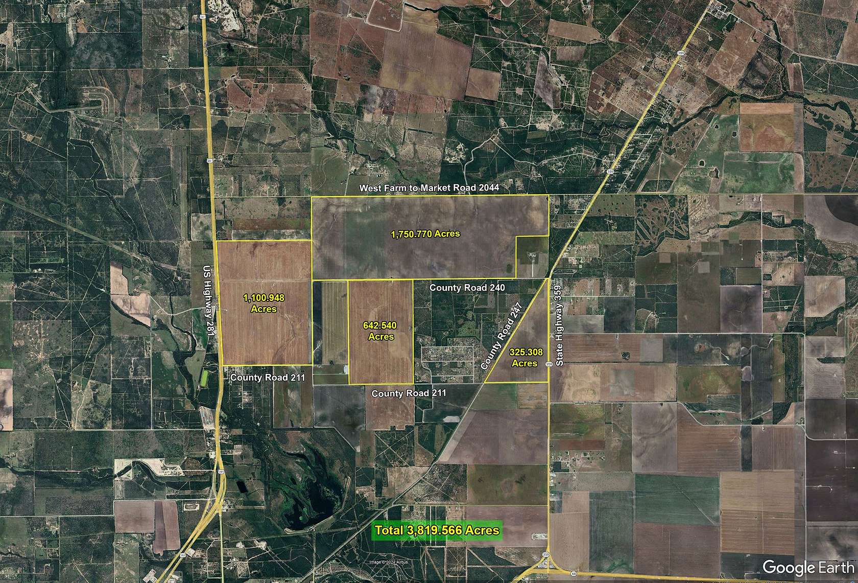 3,820 Acres of Land for Sale in Alice, Texas