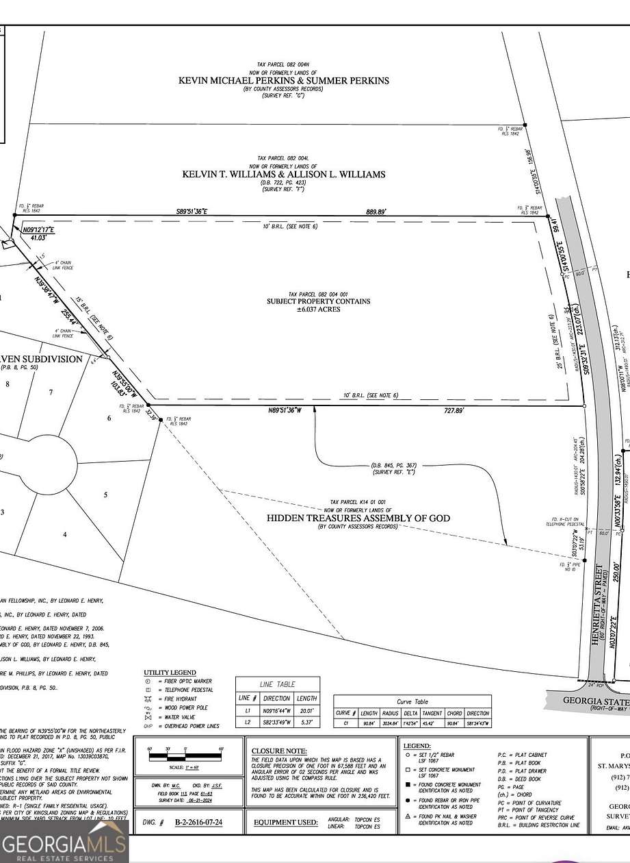 6 Acres of Land for Sale in Kingsland, Georgia