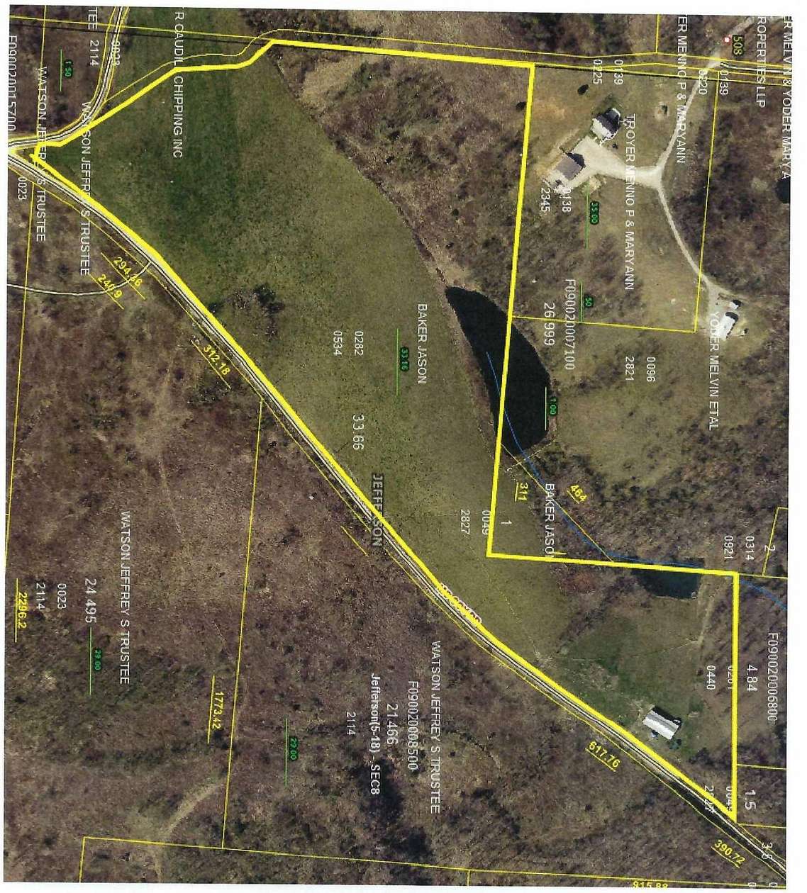 33.66 Acres of Recreational Land & Farm for Sale in Oak Hill, Ohio