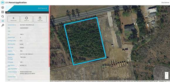 1.68 Acres of Commercial Land for Sale in Longs, South Carolina