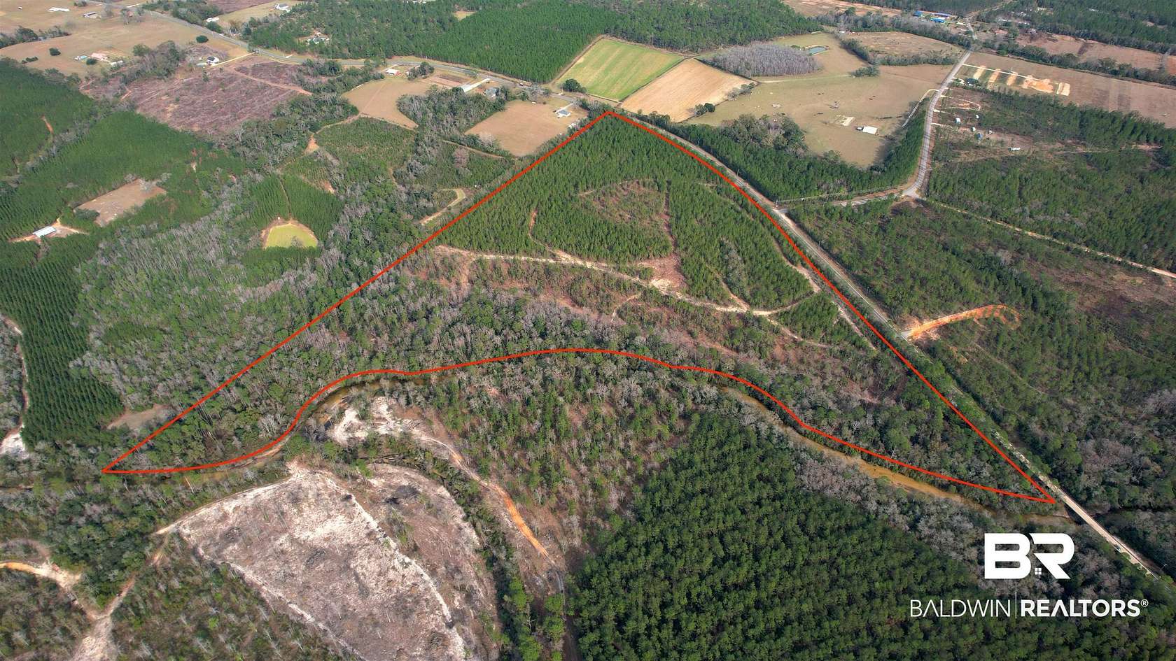 52 Acres of Land for Sale in Robertsdale, Alabama