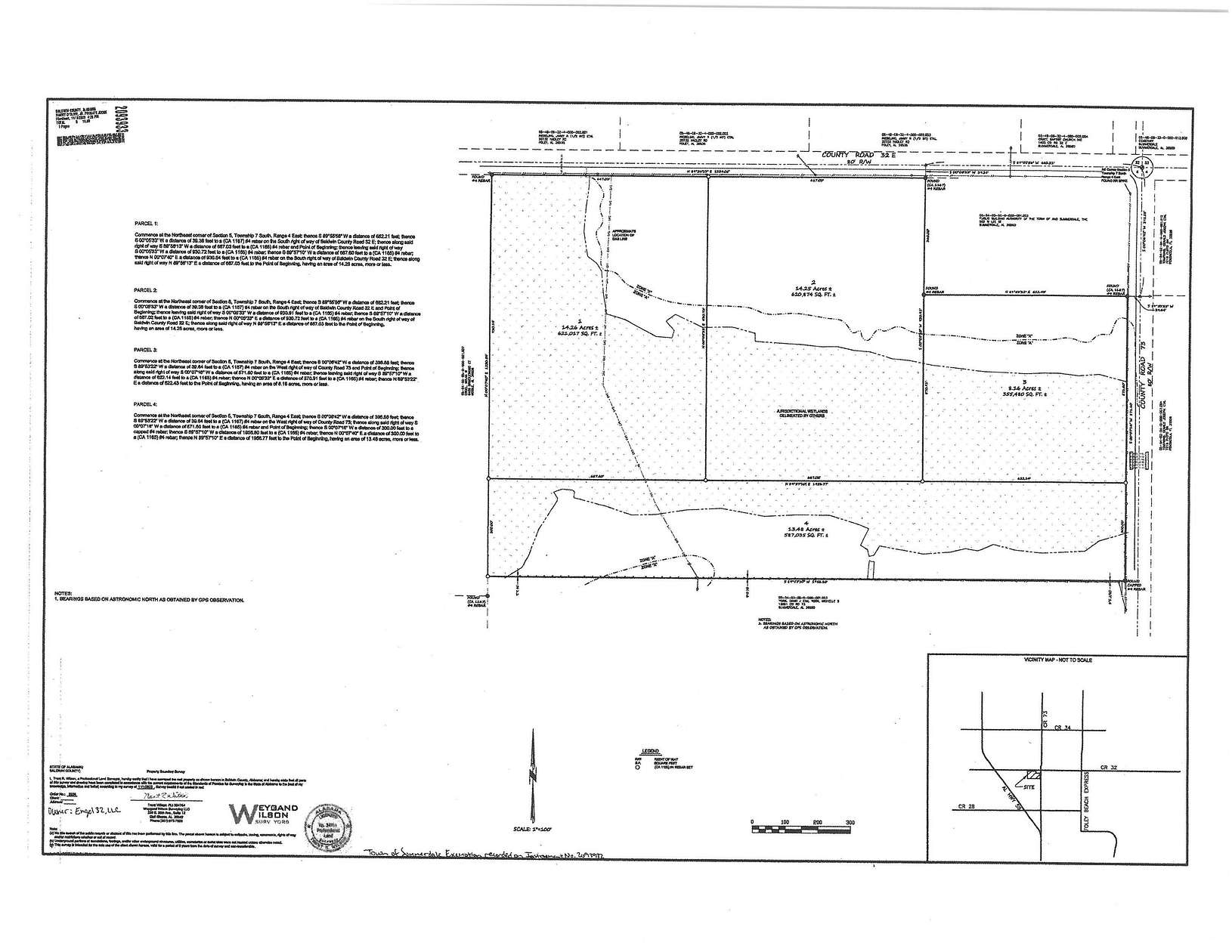 13.5 Acres of Land for Sale in Summerdale, Alabama