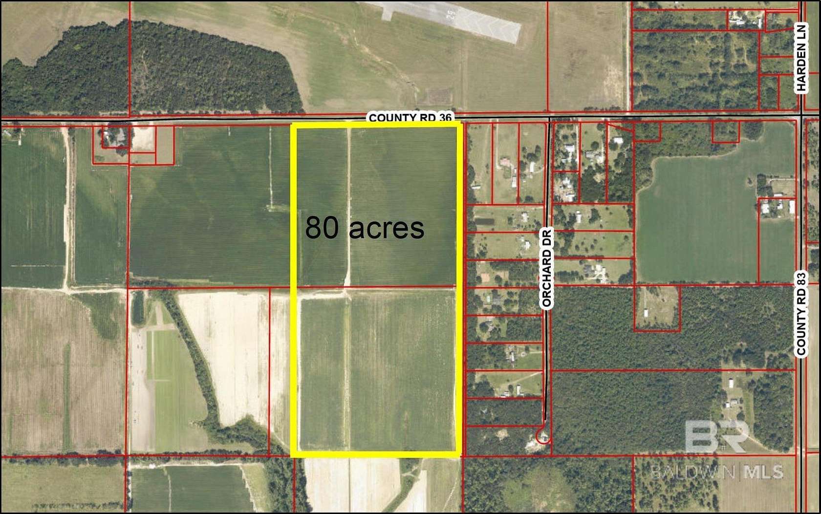 80 Acres of Land for Sale in Summerdale, Alabama