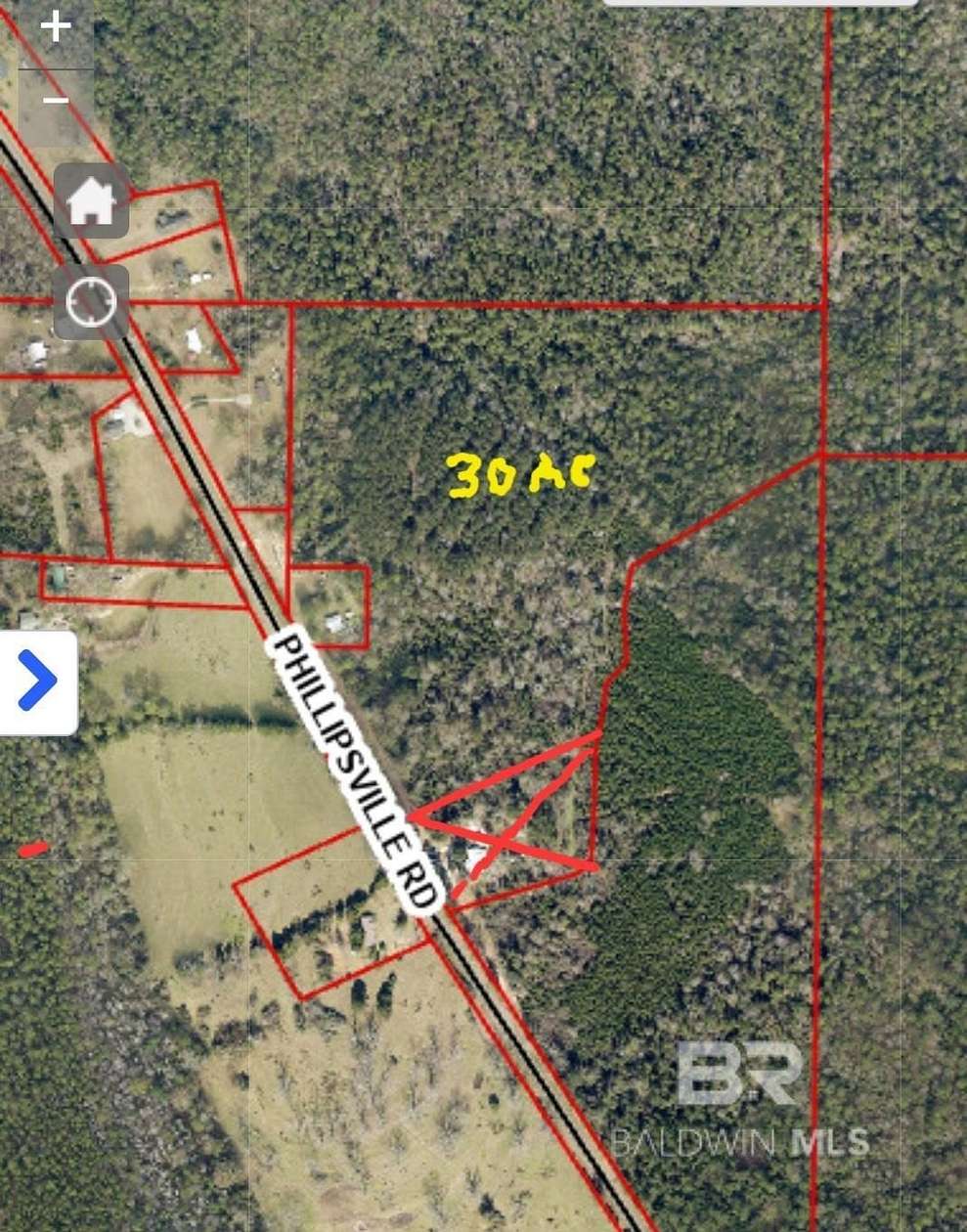 30 Acres of Land for Sale in Bay Minette, Alabama