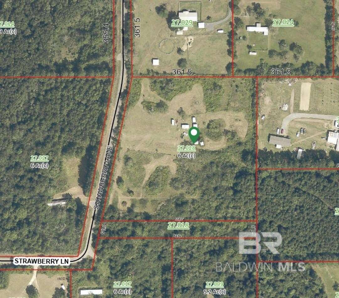 5.939 Acres of Residential Land for Sale in Robertsdale, Alabama