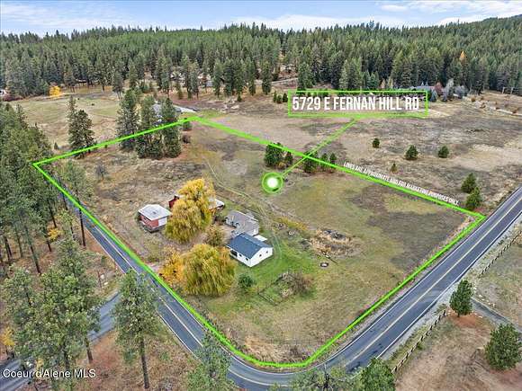 4.51 Acres of Residential Land with Home for Sale in Coeur d'Alene, Idaho