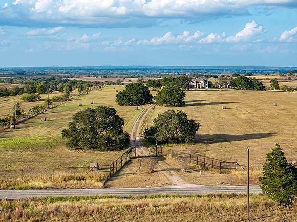 56.115 Acres of Agricultural Land with Home for Sale in La Grange, Texas