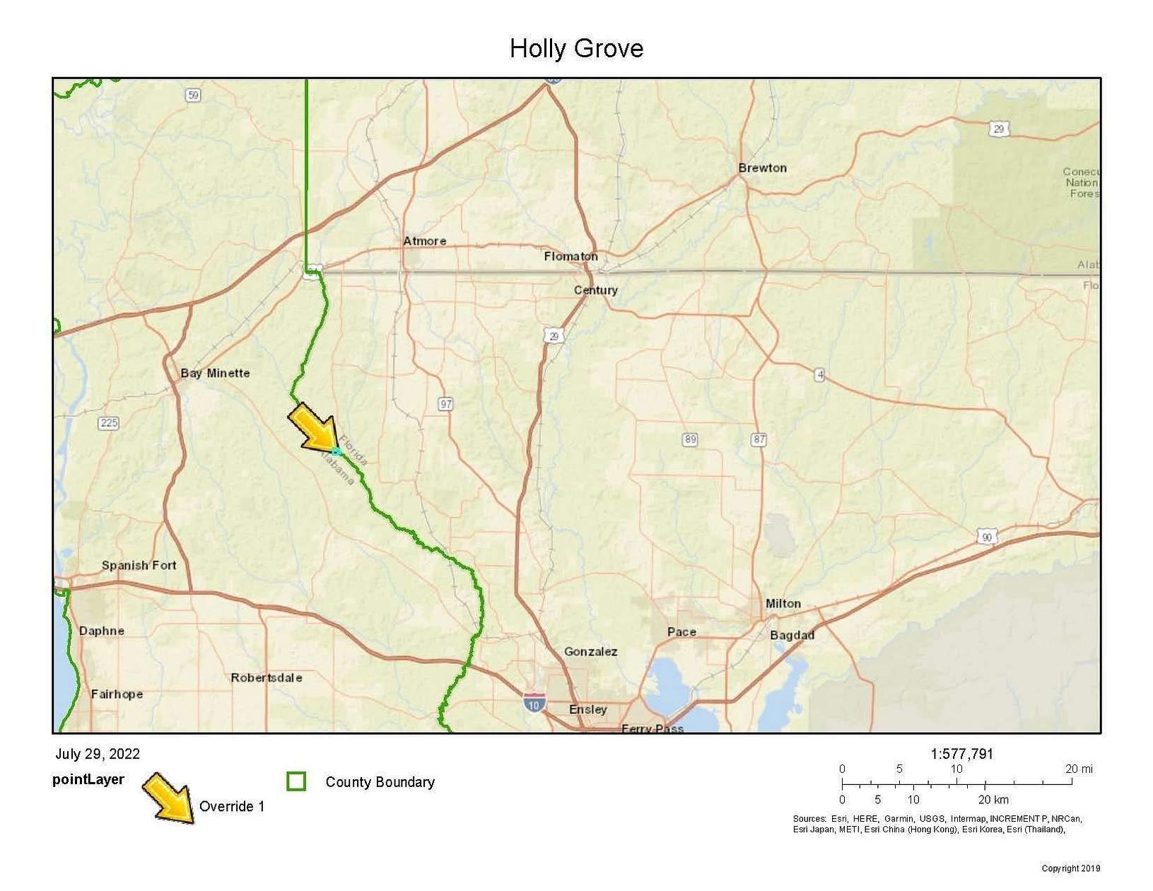 112 Acres of Recreational Land for Sale in Bay Minette, Alabama