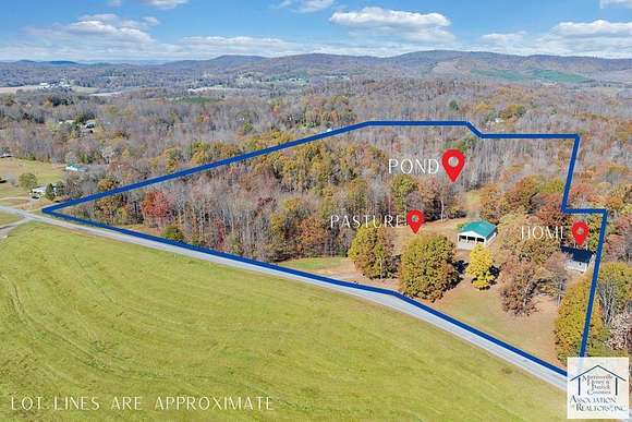 22 Acres of Land with Home for Sale in Martinsville, Virginia